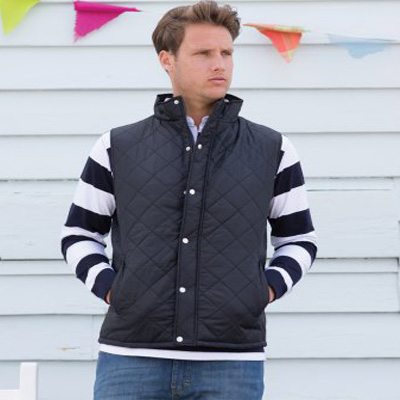 Front Row Diamond Quilted Gilet -XXL
